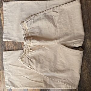 NWOT Carly Jean LA 100% Cotton Khaki Tucker Pants